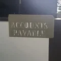 Ốp bọc góc kính văn phòng - Nhãn Accounts Payable (Kế toán công nợ) - Thumbnail 2