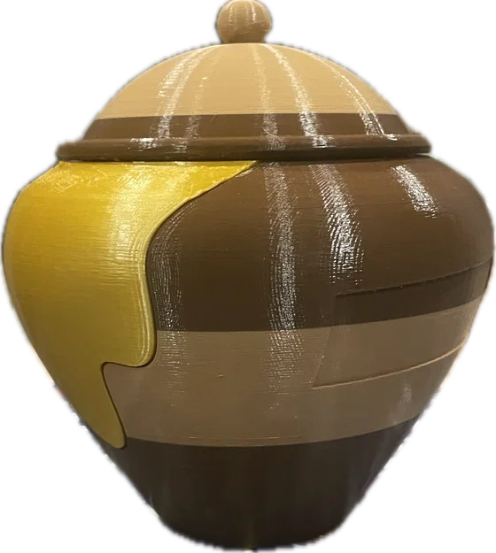 Hunny Pot - Hũ đựng đồ trang trí 3D dễ thương phong cách mật ong - Image 1