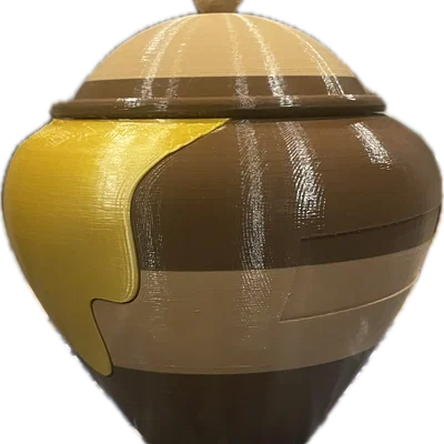 Hunny Pot - Hũ đựng đồ trang trí 3D dễ thương phong cách mật ong