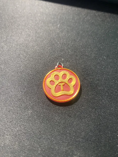 Thẻ tên cho mèo có chữ cái đầu (Cat tag with letter) - Image 3