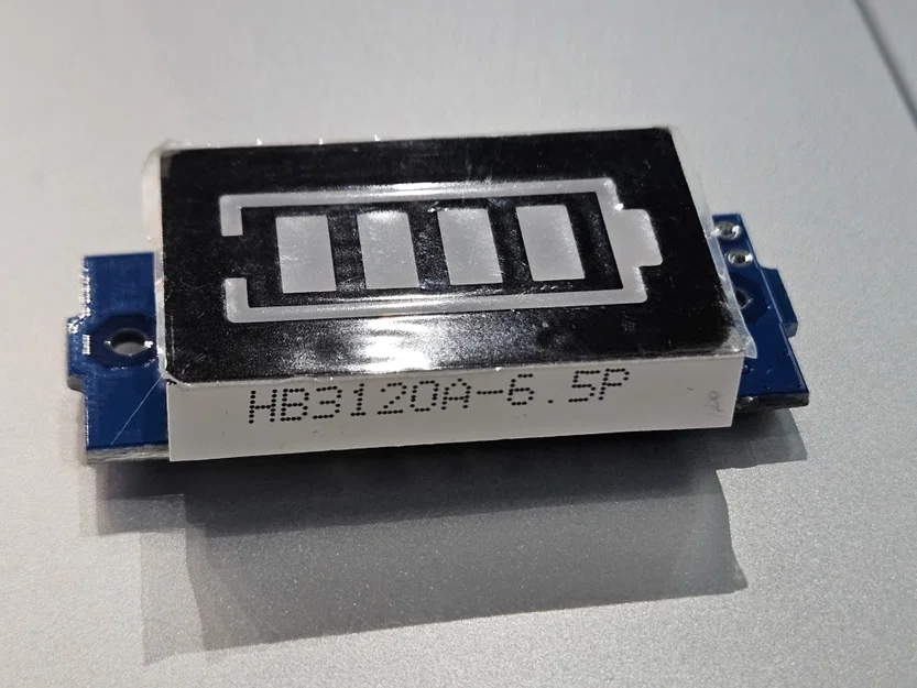Mô hình 3D hiển thị trạng thái pin (Battery Bar Graph Mock-up) - Image 2