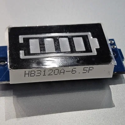 Mô hình 3D hiển thị trạng thái pin (Battery Bar Graph Mock-up)