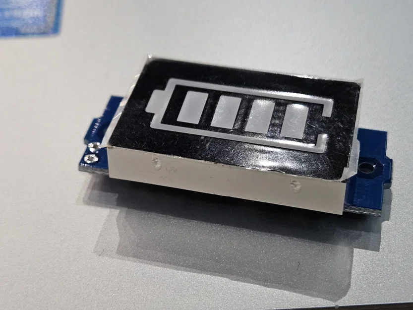 Mô hình 3D hiển thị trạng thái pin (Battery Bar Graph Mock-up) - Image 3