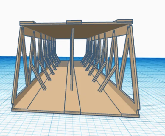 Mô hình cầu kỹ thuật 3D cho dự án học tập (School Project Bridge) - Image 1