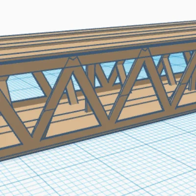 Mô hình cầu kỹ thuật 3D cho dự án học tập (School Project Bridge)