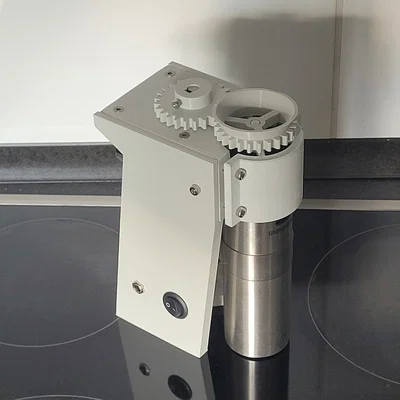 Tự làm máy xay cà phê chạy điện DIY từ linh kiện in 3D