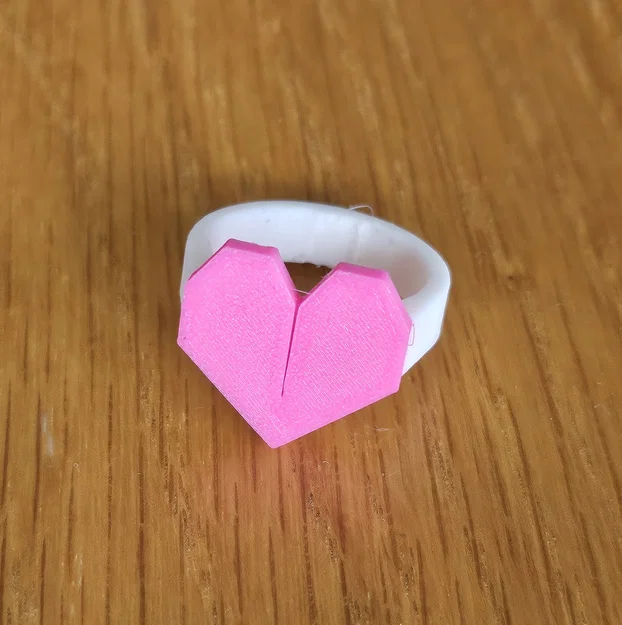 Nhẫn Giấy Trái Tim (Heart Paper Ring) - Image 1