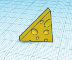 Mô hình miếng phô mai (Cheese) trang trí độc đáo in 3D - Image 1
