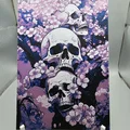 Skull Sakura Blossom HueForge - Thumbnail 1