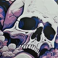 Skull Sakura Blossom HueForge - Thumbnail 5