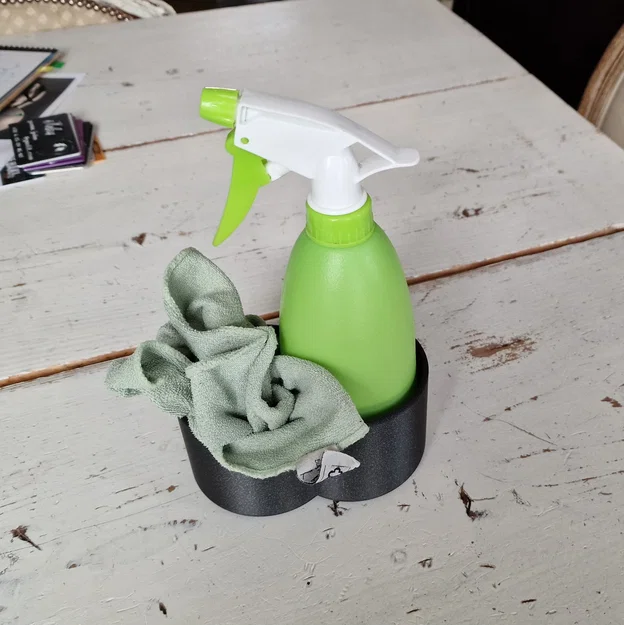 Khay đựng chai xịt và khăn lau vệ sinh bàn in 3D tiện lợi - Image 1