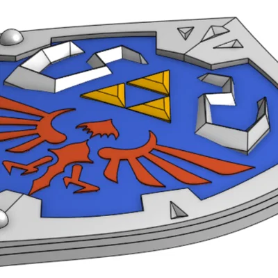 Mô hình khiên Hylian Shield từ Legend of Zelda in 3D