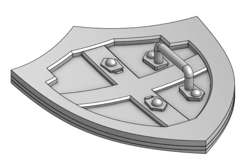 Mô hình khiên Hylian Shield từ Legend of Zelda in 3D - Image 2