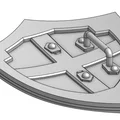 Mô hình khiên Hylian Shield từ Legend of Zelda in 3D - Thumbnail 2