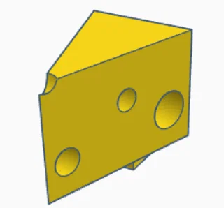 Mô hình miếng phô mai phong cách Lego (Placeable Lego Cheese) độc đáo - Image 1
