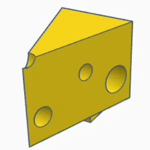Mô hình miếng phô mai phong cách Lego (Placeable Lego Cheese) độc đáo