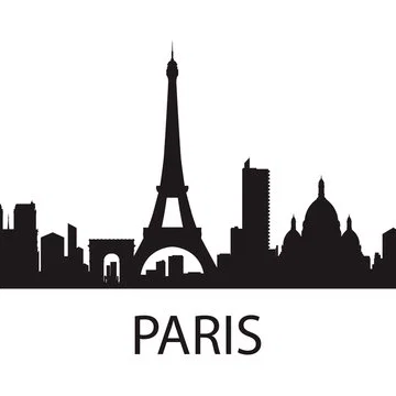Mô hình trang trí Paris Skyline tinh tế in 3D