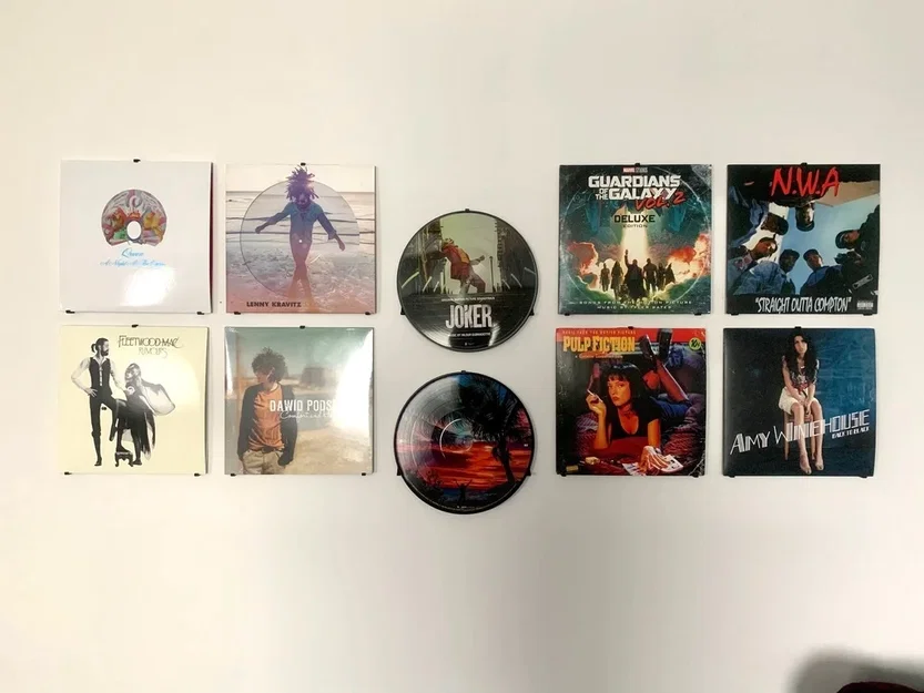 Giá treo đĩa than Vinyl gắn tường thông minh - Thiết kế tối giản - Image 1