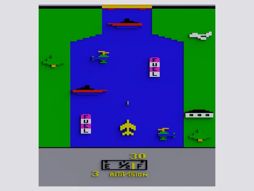 Game Atari River Raid – Khung 30 x 30 hoài niệm - Image 1