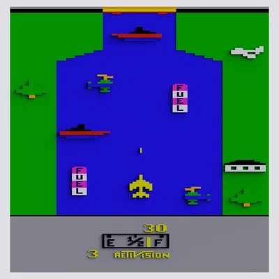 Game Atari River Raid – Khung 30 x 30 hoài niệm