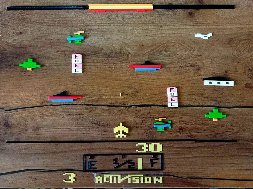 Game Atari River Raid – Khung 30 x 30 hoài niệm - Image 3