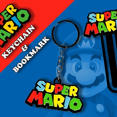 Mô hình móc khóa và kẹp sách Super Mario cho máy in 3D
