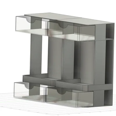 Khay đựng đồ đa năng để bàn ORGANIZZATORE GT272 (Thiết kế 3D)