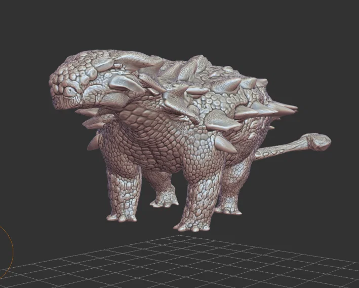 Mô hình khủng long bọc giáp Ziapelta chi tiết cho in 3D - Image 1