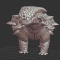 Mô hình khủng long bọc giáp Ziapelta chi tiết cho in 3D - Thumbnail 3