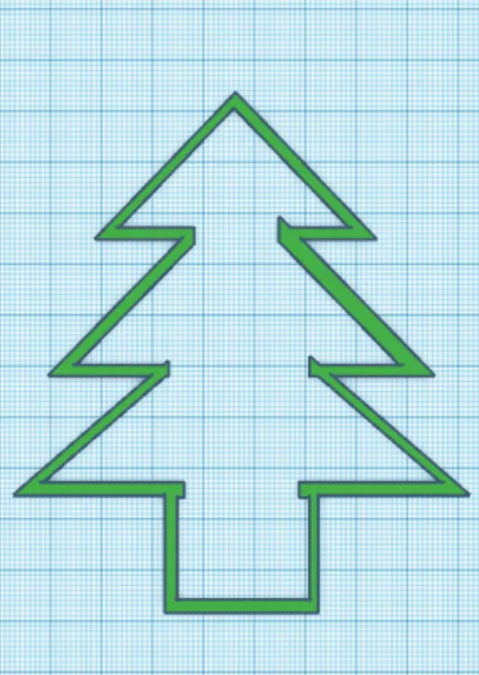 Khuôn cắt bánh quy hình cây thông Noel cho mùa Giáng sinh - Image 1