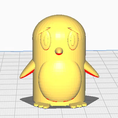 Mô hình chú chim cánh cụt (Penguin) đáng yêu cho máy in 3D