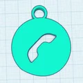 Móc khóa hình điện thoại Call Me Keychain in 3D cực dễ - Thumbnail 1