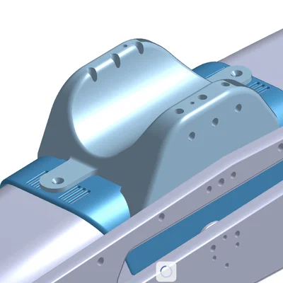 Giá đỡ ống 2 inches cho BlueROV2 Heavy (BlueROV2 Heavy Fairing)