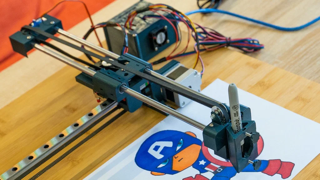 Máy CNC vẽ in 3D dễ làm – Vẽ lên bánh, điện thoại, giấy, áo | Arduino GRBL Plotter - Image 3