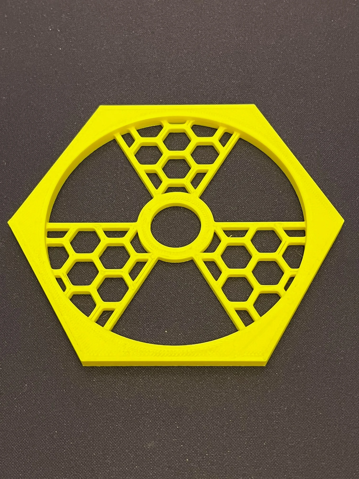Miếng lót ly biểu tượng phóng xạ Radioactive - Tùy chọn Hex… 1