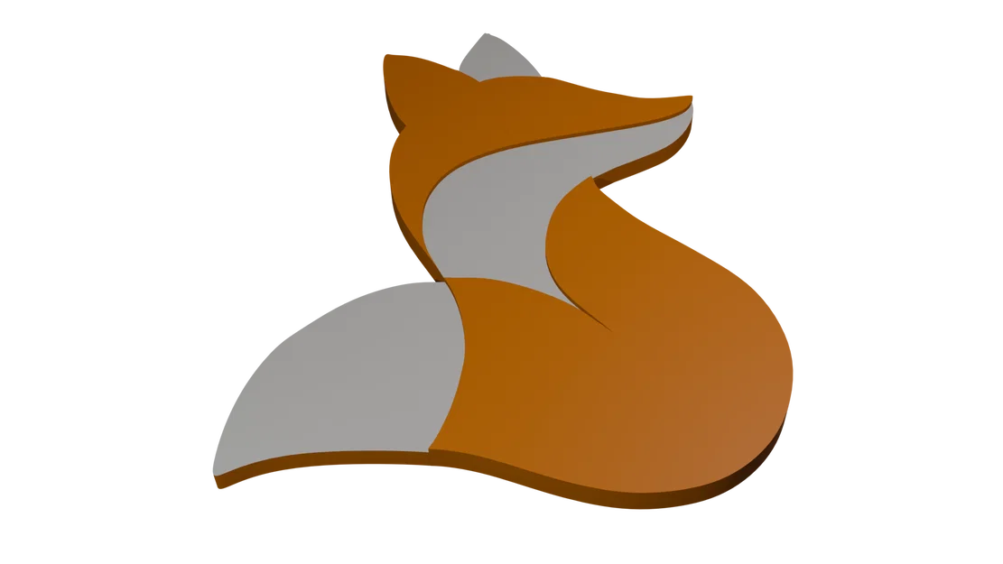 Mô hình logo chú cáo tối giản (Fox Logo) cho máy in 3D - Image 1