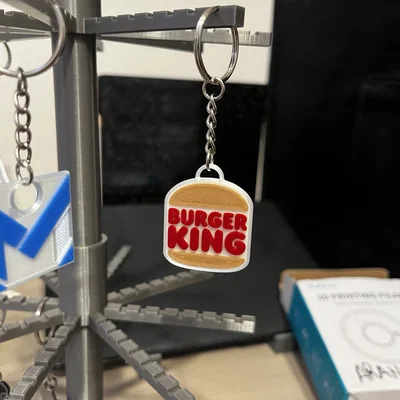 Móc khóa Burger King: Thiết kế ấn tượng cho tín đồ 3D Printing
