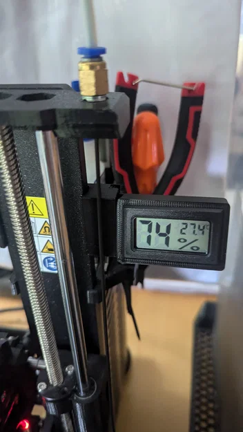 Giá đỡ bên hông cho Hygrometer/Thermometer Prusa MK4/MK3.5/MK3s+ (khung mới) - Image 1