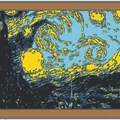 Mô hình 3D tranh Đêm đầy sao (Starry Night) của Vincent van Gogh - Thumbnail 1