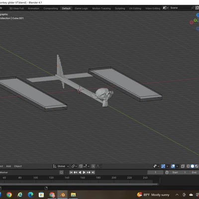 Tàu lượn khỉ Monkey Glider V6 - Mô hình in 3D bay ổn định và nhanh