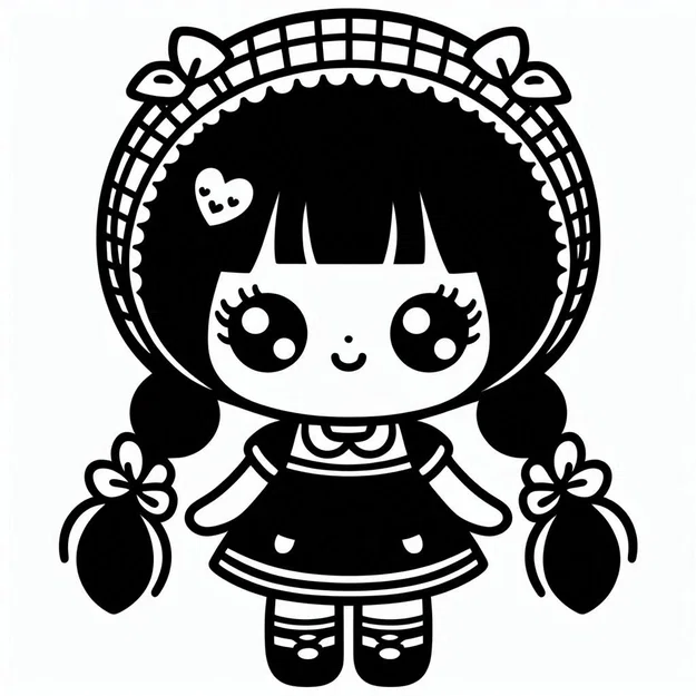 Móc khóa búp bê dễ thương 3D - Mẫu trang trí sáng tạo đa sắc màu - Image 1