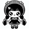 Móc khóa búp bê dễ thương 3D - Mẫu trang trí sáng tạo đa sắc màu - Thumbnail 1