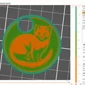 Mặt dây chuyền và tấm lót cốc họa tiết chú chồn Marten 3D - Thumbnail 2