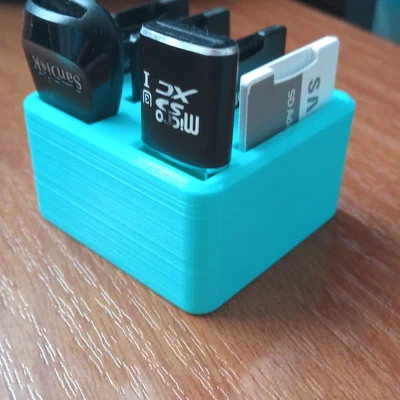 Khay Đựng USB và Thẻ Nhớ SD Gọn Gàng - Thiết Kế In 3D Đơn Giản