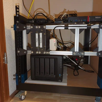 Plate adapter từ rack 19" sang rack 6" (19" to 6" Rack Adapter Plates)