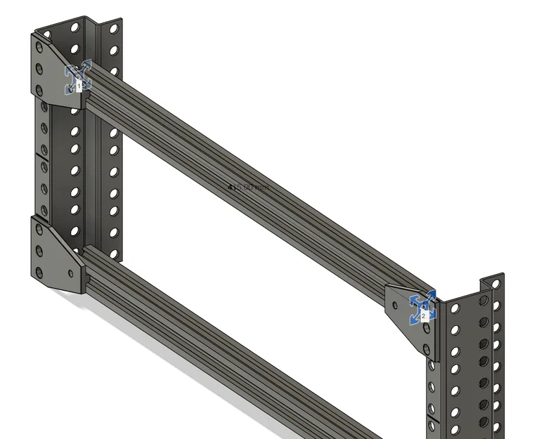 Plate adapter từ rack 19" sang rack 6" (19" to 6" Rack Adapter Plates) - Image 2