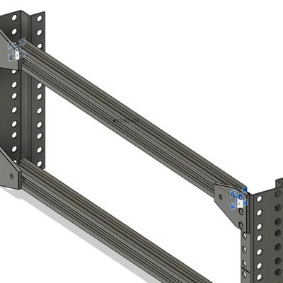 Plate adapter từ rack 19" sang rack 6" (19" to 6" Rack Adapter Plates)