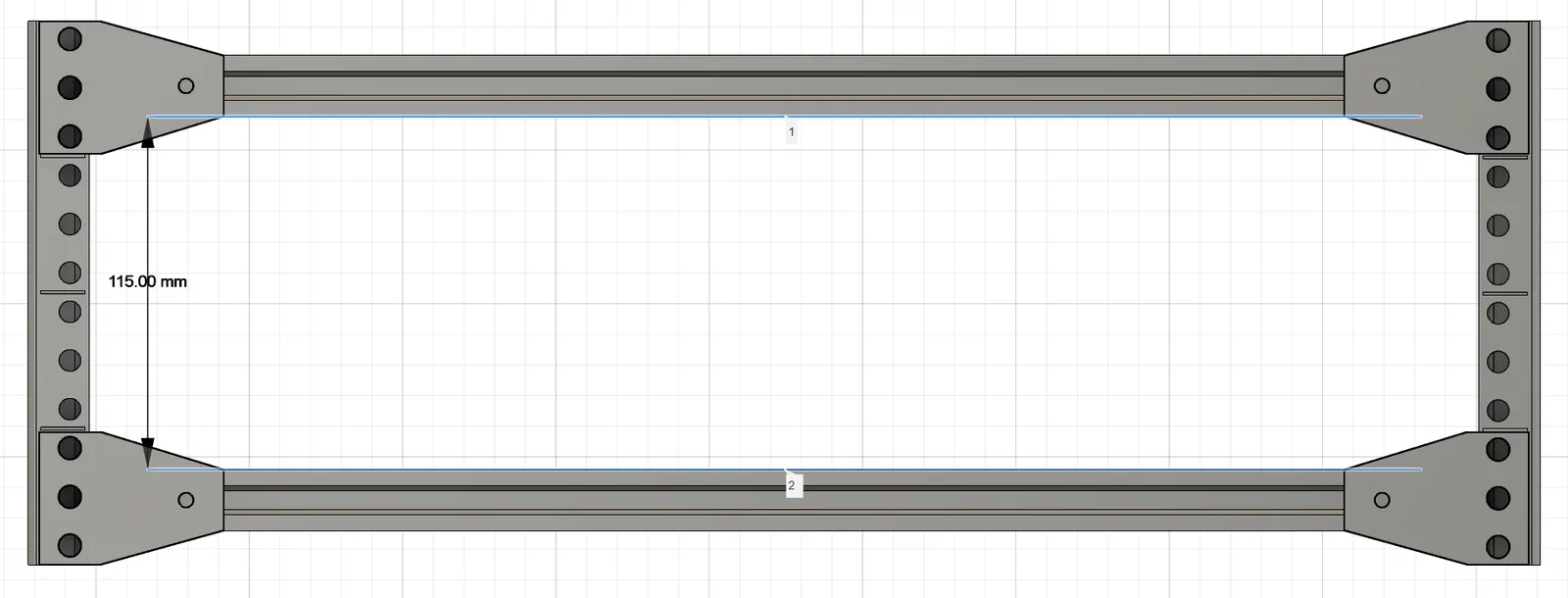 Plate adapter từ rack 19" sang rack 6" (19" to 6" Rack Adapter Plates) - Image 3