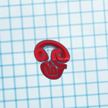 Mô hình trang trí tâm linh OM VEL TAMIL (In 3D)