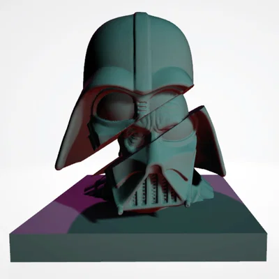 Mô hình tượng Darth Vader Sliced độc đáo cho fan Star Wars